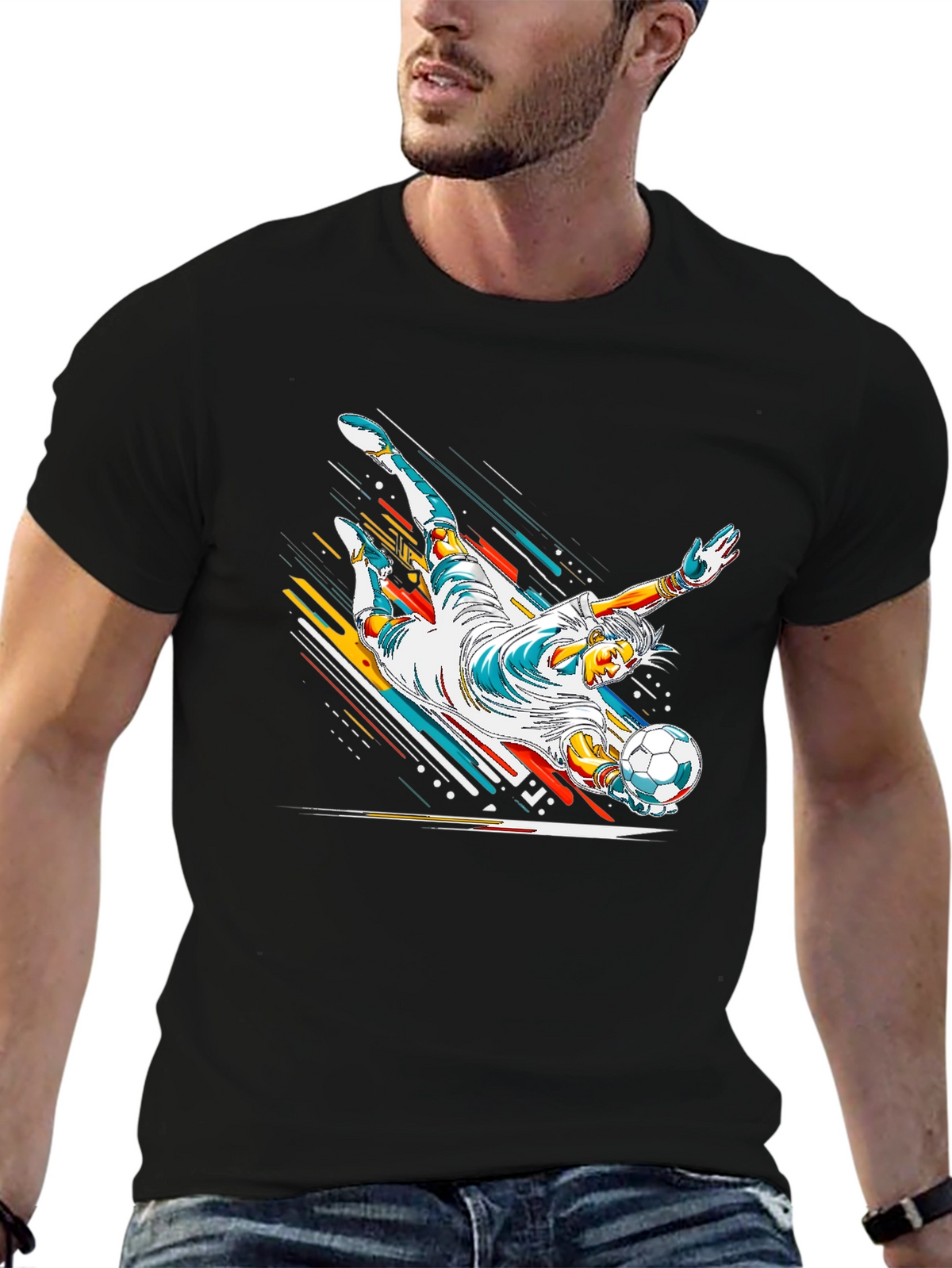 Goalkeeper Graphic Tee - Stylish Soccer Shirt