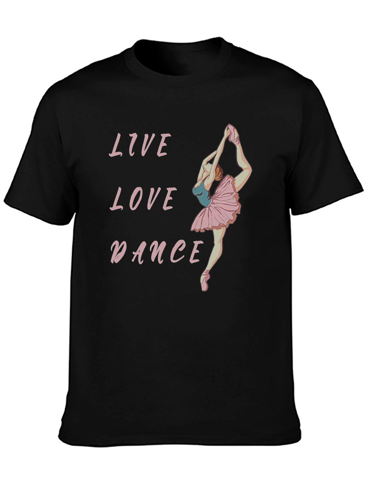 Live Love Dance Black Graphic Tee