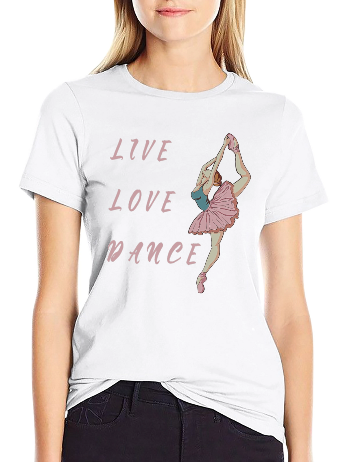 Live Love Dance Black Graphic Tee