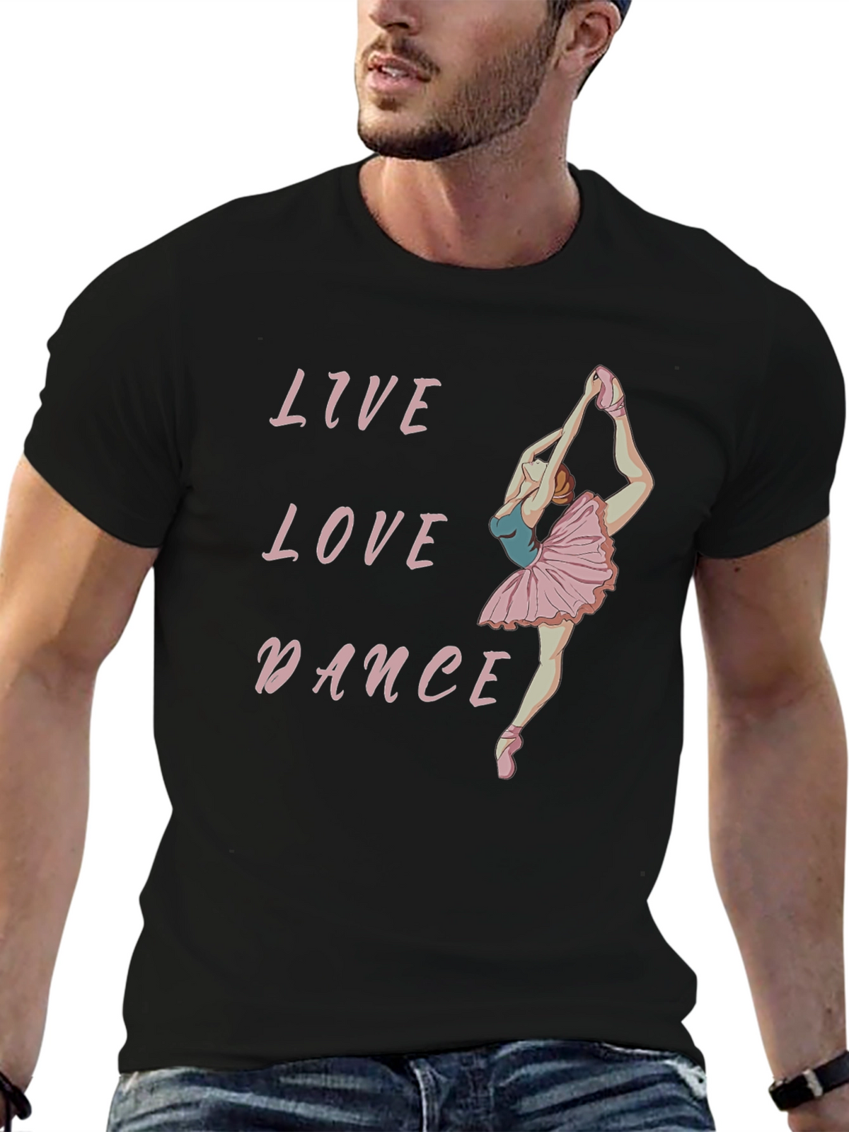 Live Love Dance Black Graphic Tee