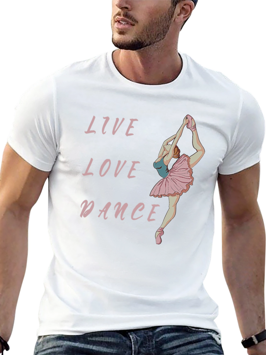 Live Love Dance Black Graphic Tee