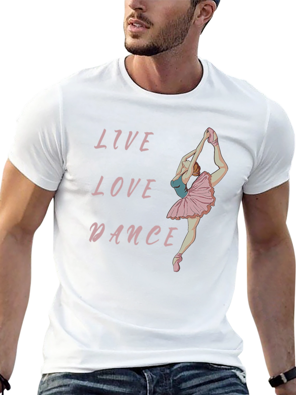 Live Love Dance Black Graphic Tee