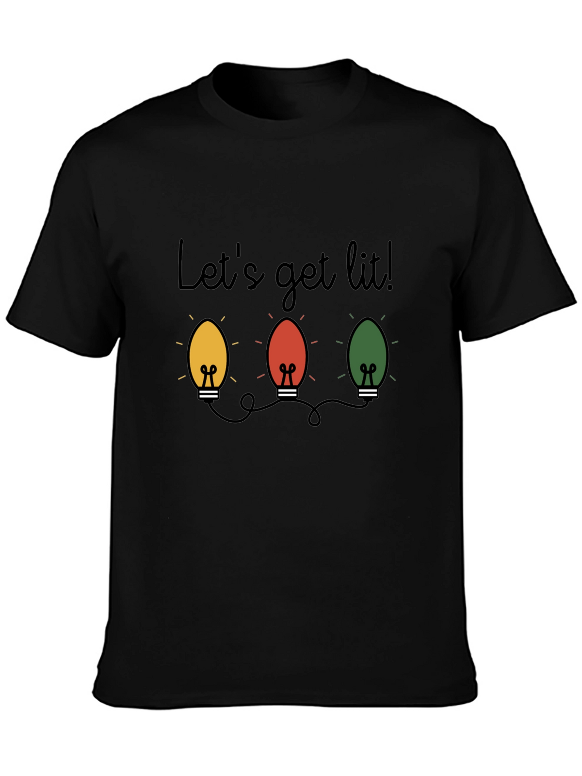 Lets Get Lit Christmas Lights T-Shirt