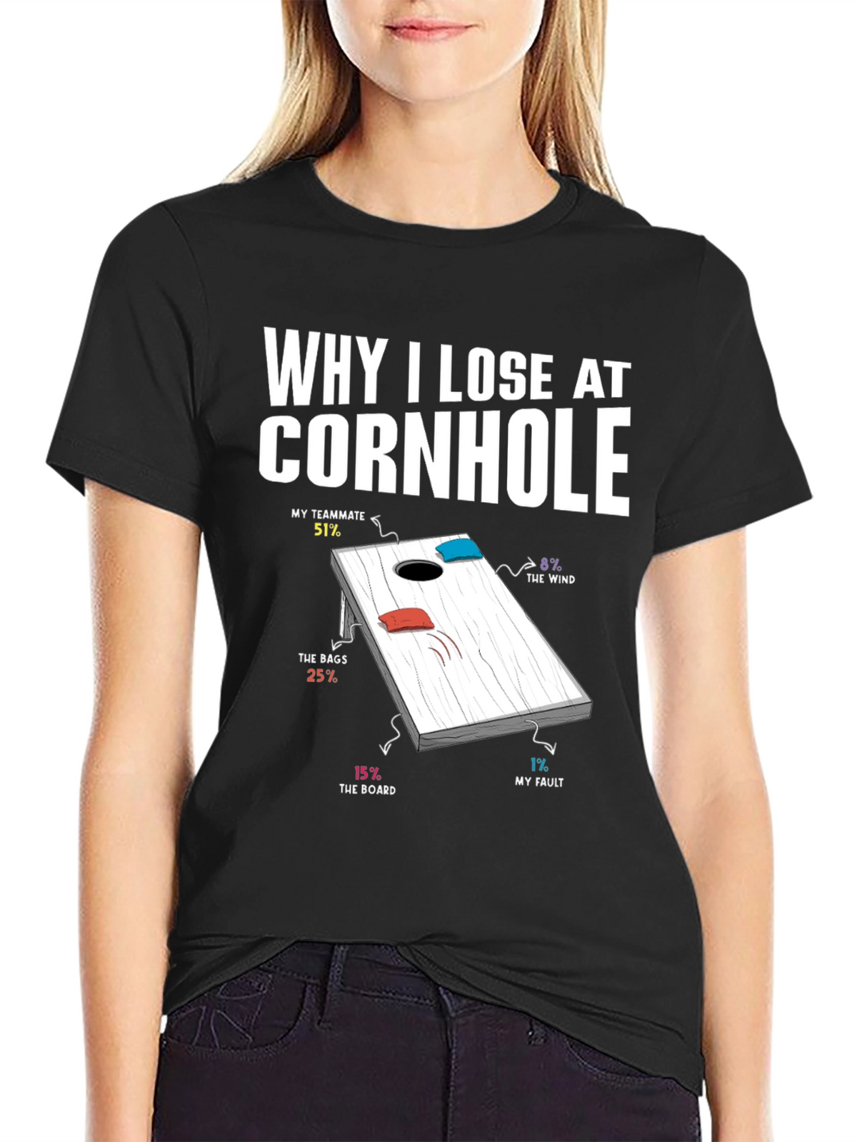 Why I Lose at Cornhole T-Shirt