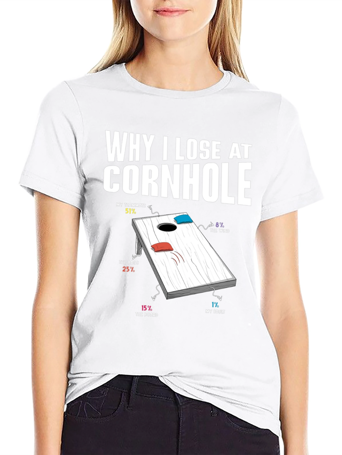 Why I Lose at Cornhole T-Shirt