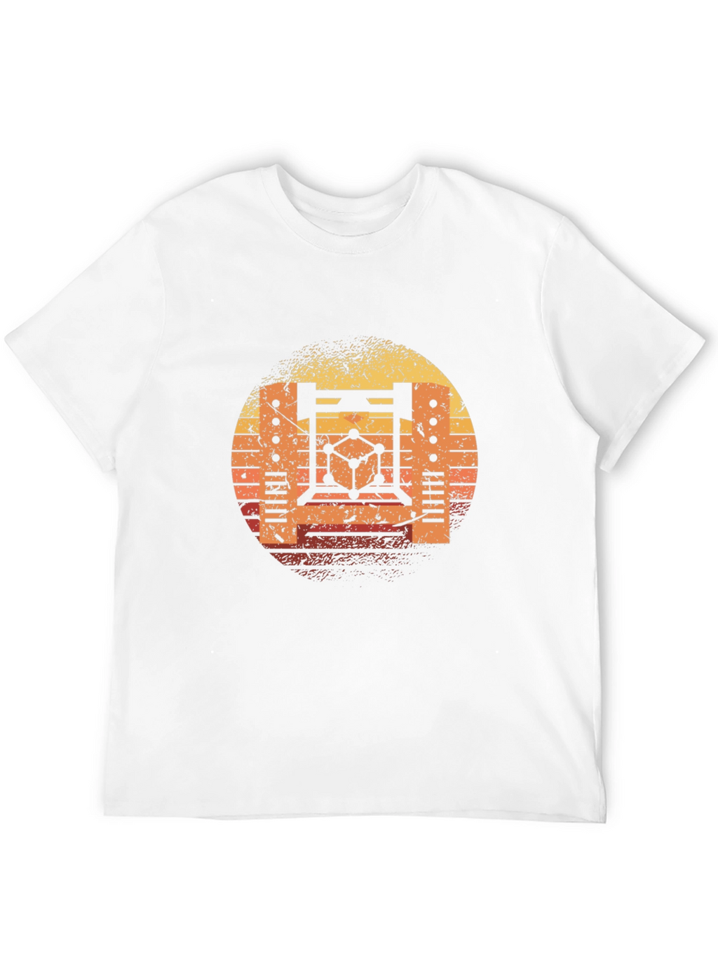 Retro Science T-Shirt - Sunset Graphic