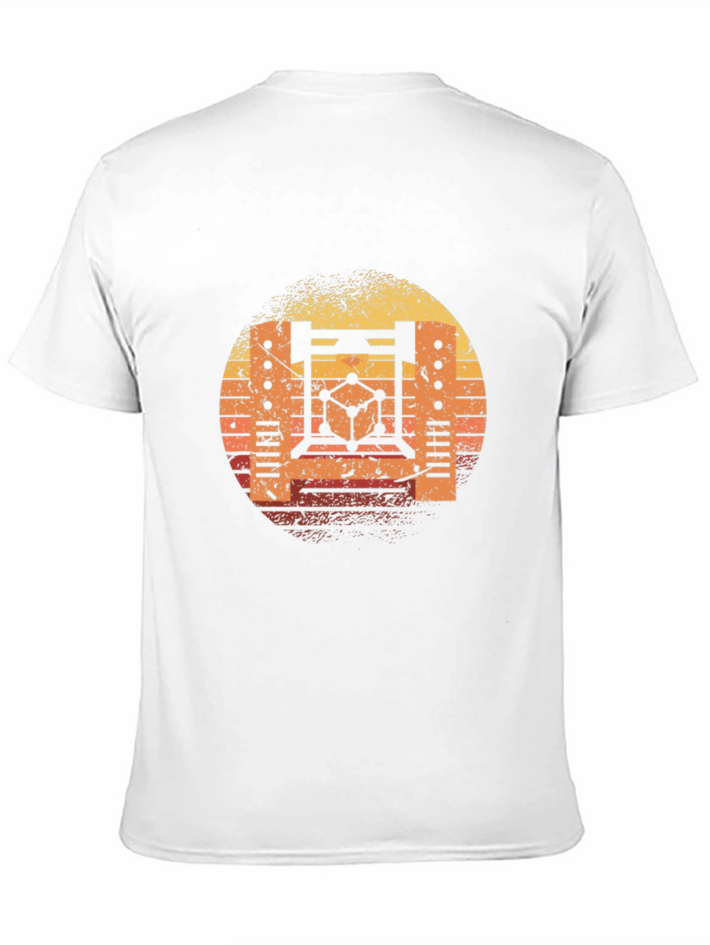 Retro Science T-Shirt - Sunset Graphic