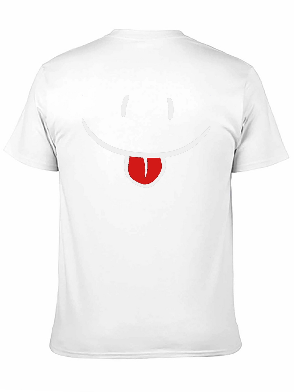 Funny Smiley Face Tongue Out Black T-Shirt