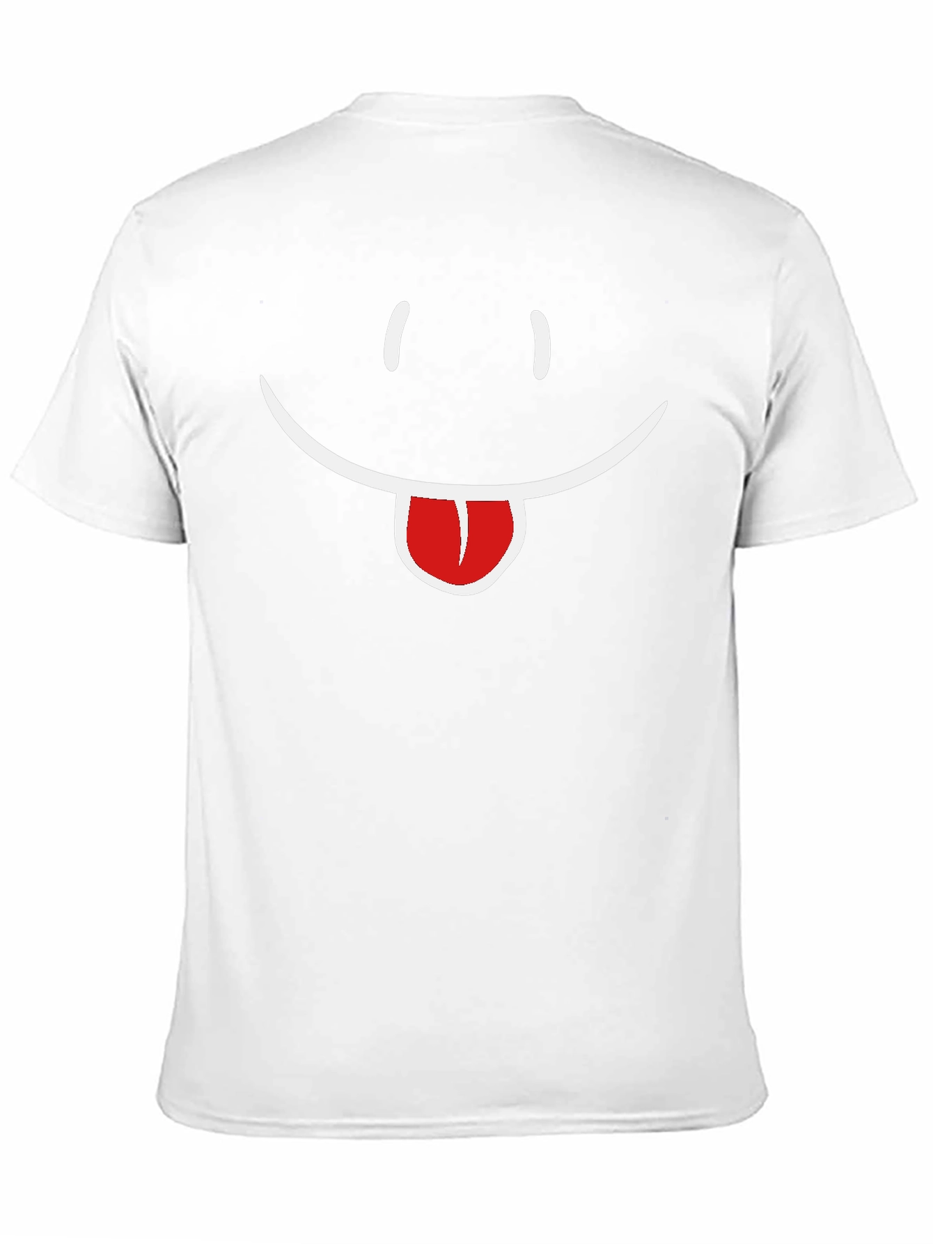 Funny Smiley Face Tongue Out Black T-Shirt