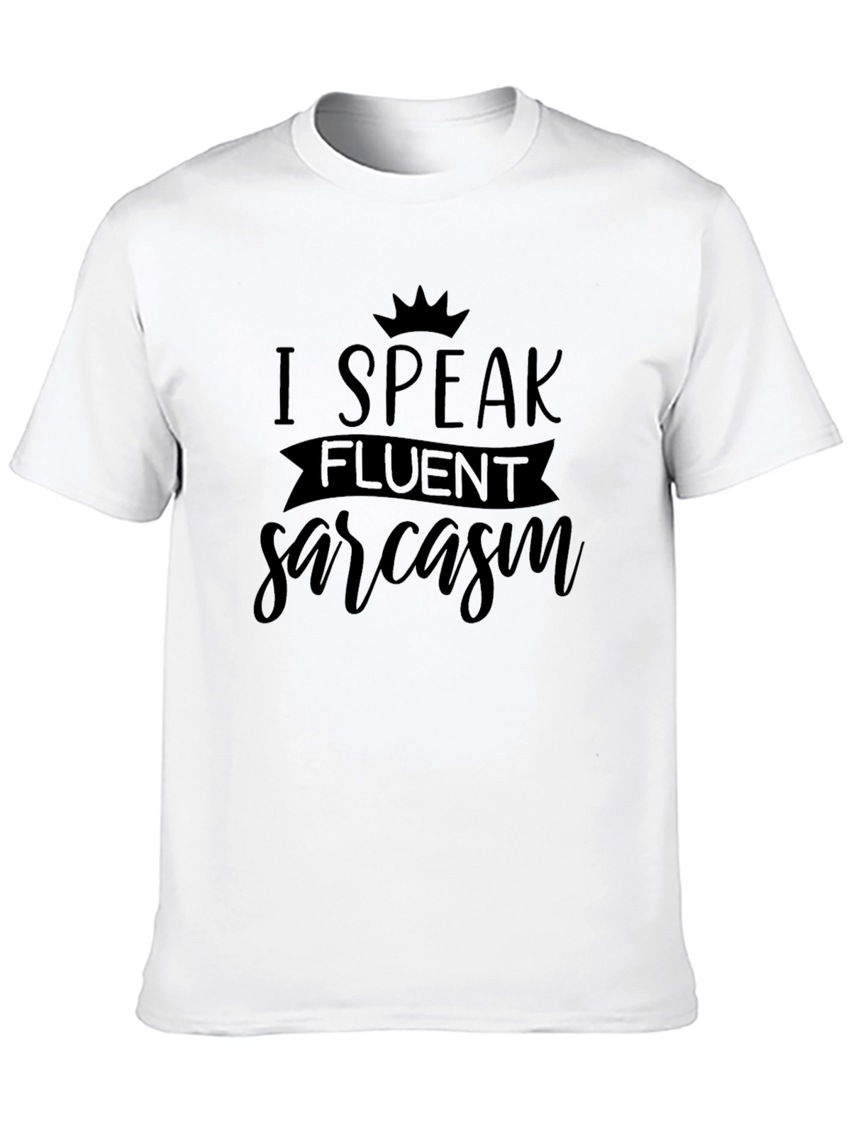 Fluent Sarcasm Graphic Tee - Mens Black T-Shirt