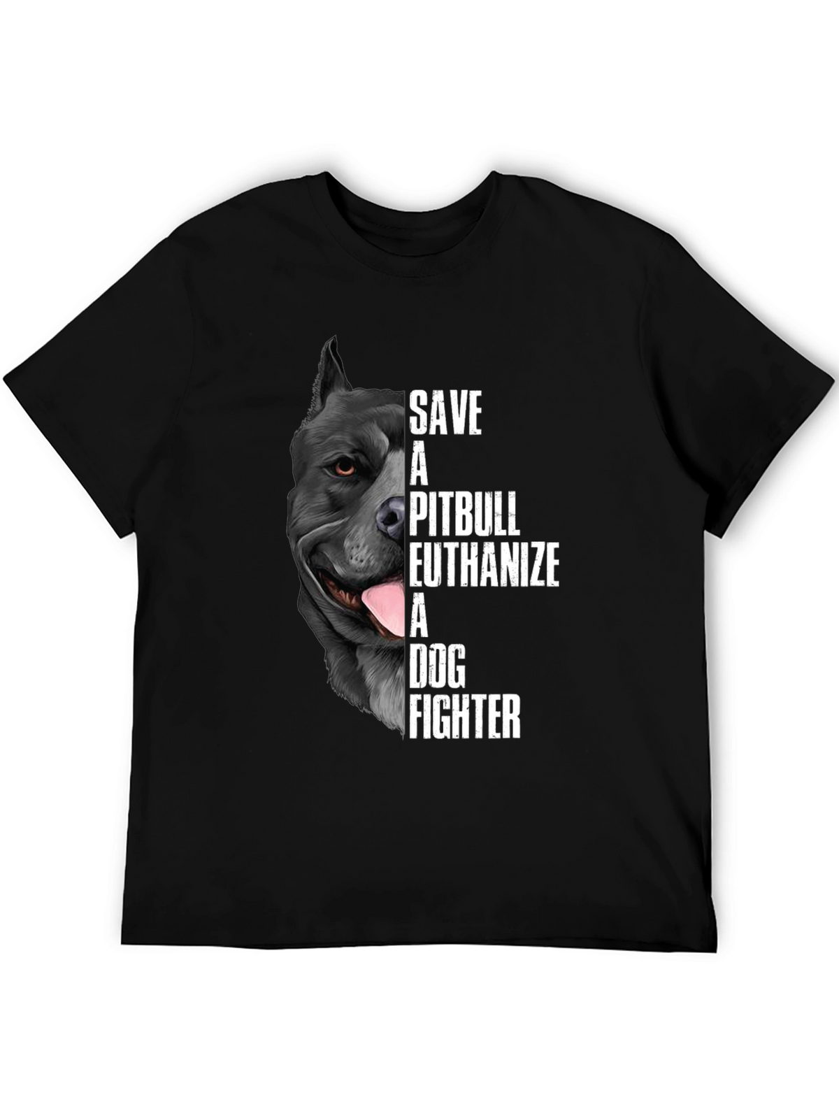 Save a Pitbull T-Shirt Dog Lover Tee