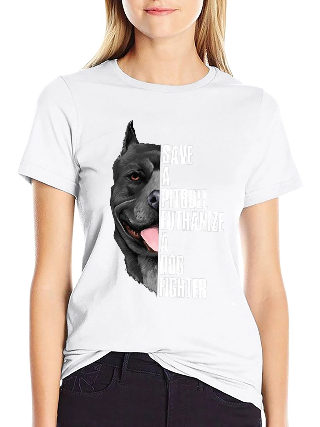 Save a Pitbull T-Shirt Dog Lover Tee