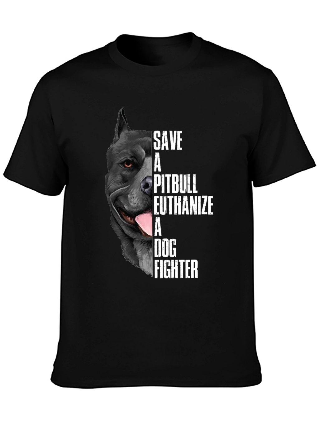 Save a Pitbull T-Shirt Dog Lover Tee