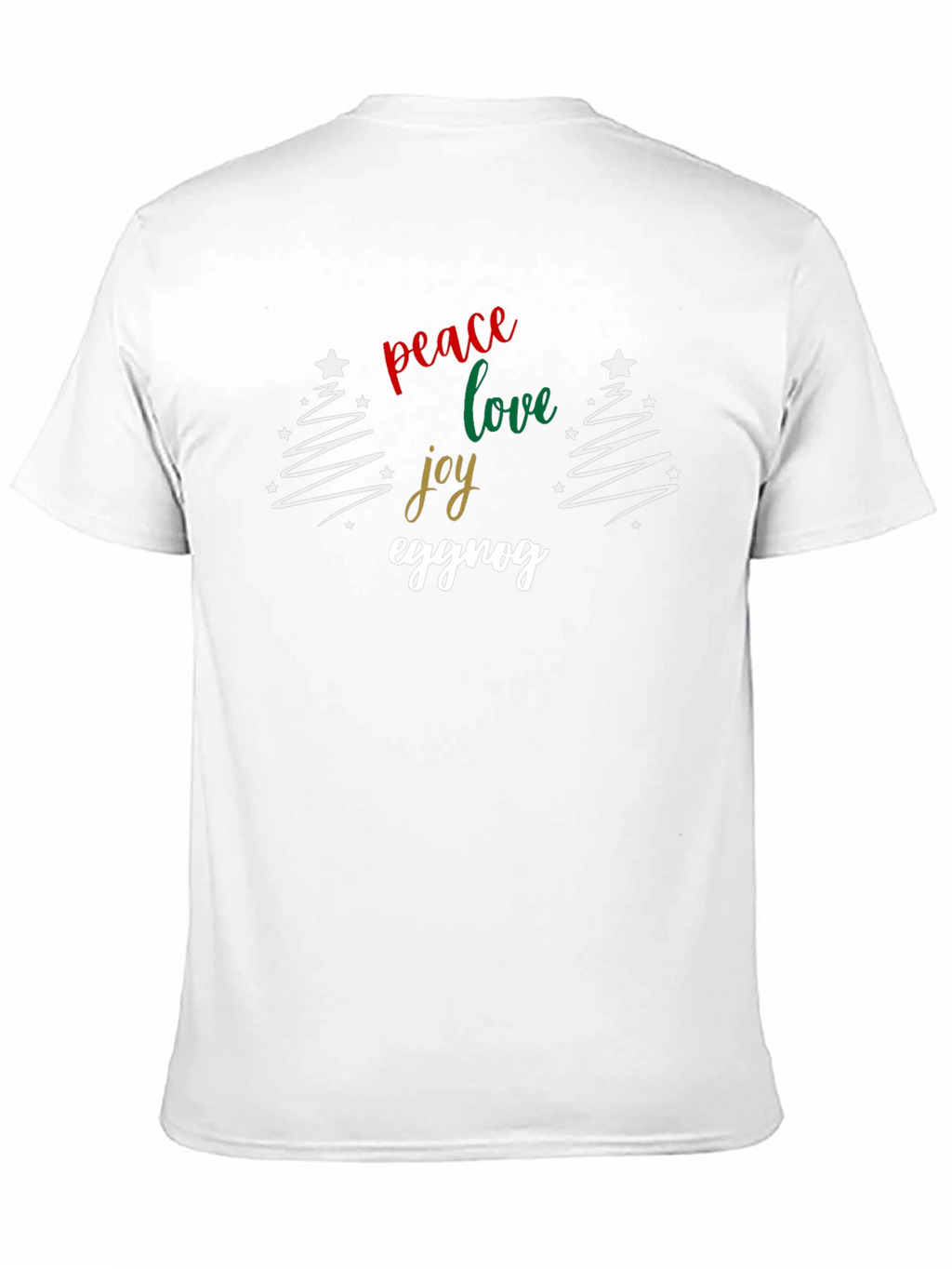 Peace Love Joy Eggnog Christmas Holiday T-Shirt