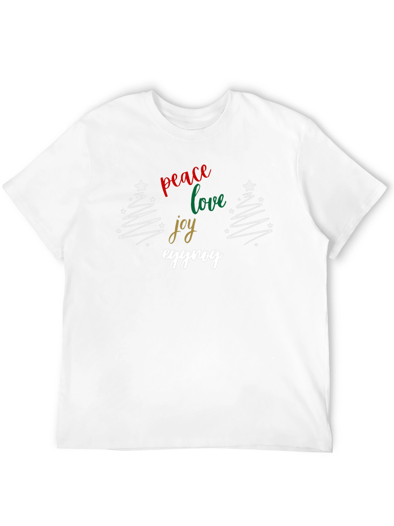 Peace Love Joy Eggnog Christmas Holiday T-Shirt