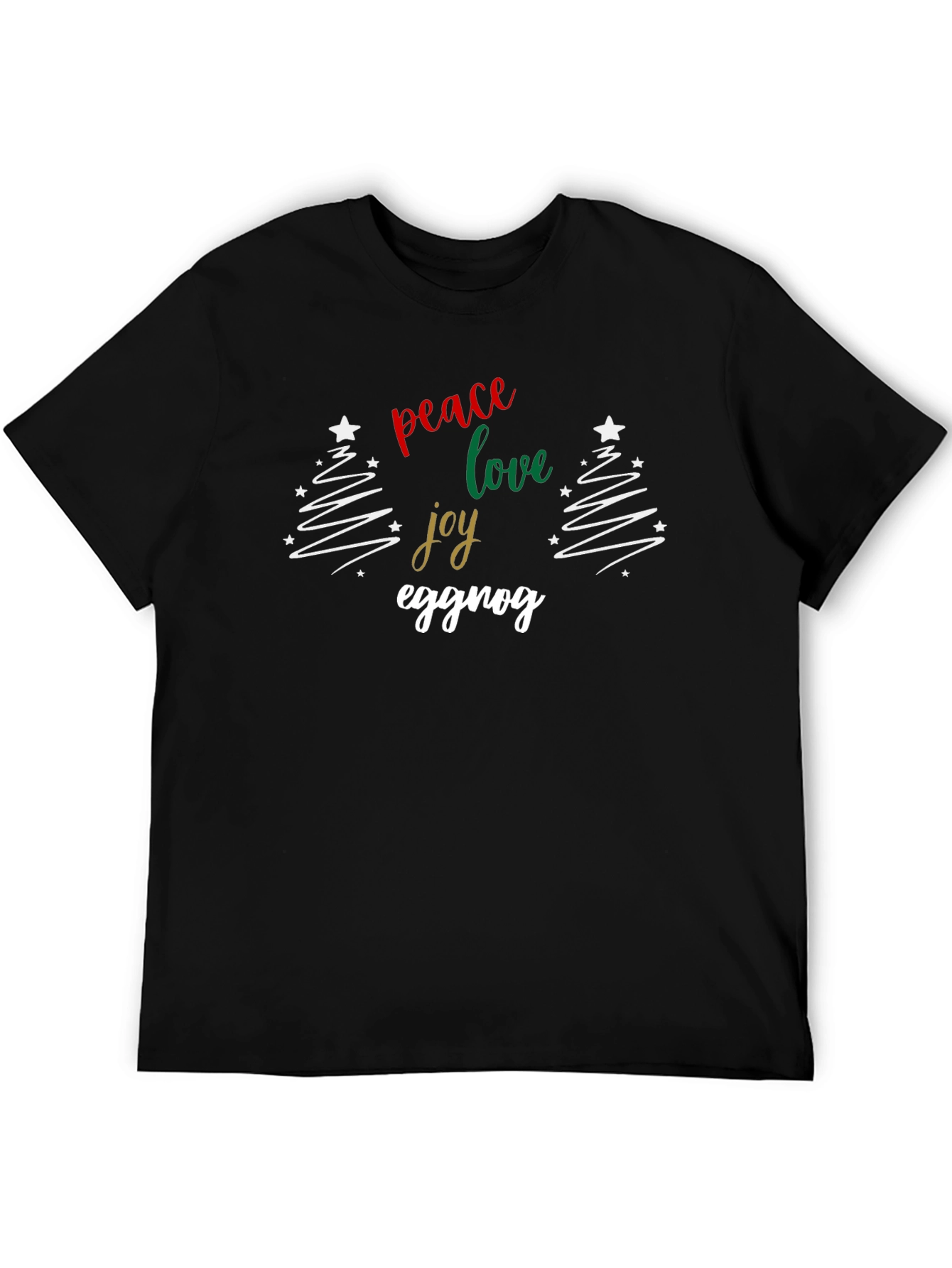 Peace Love Joy Eggnog Christmas Holiday T-Shirt