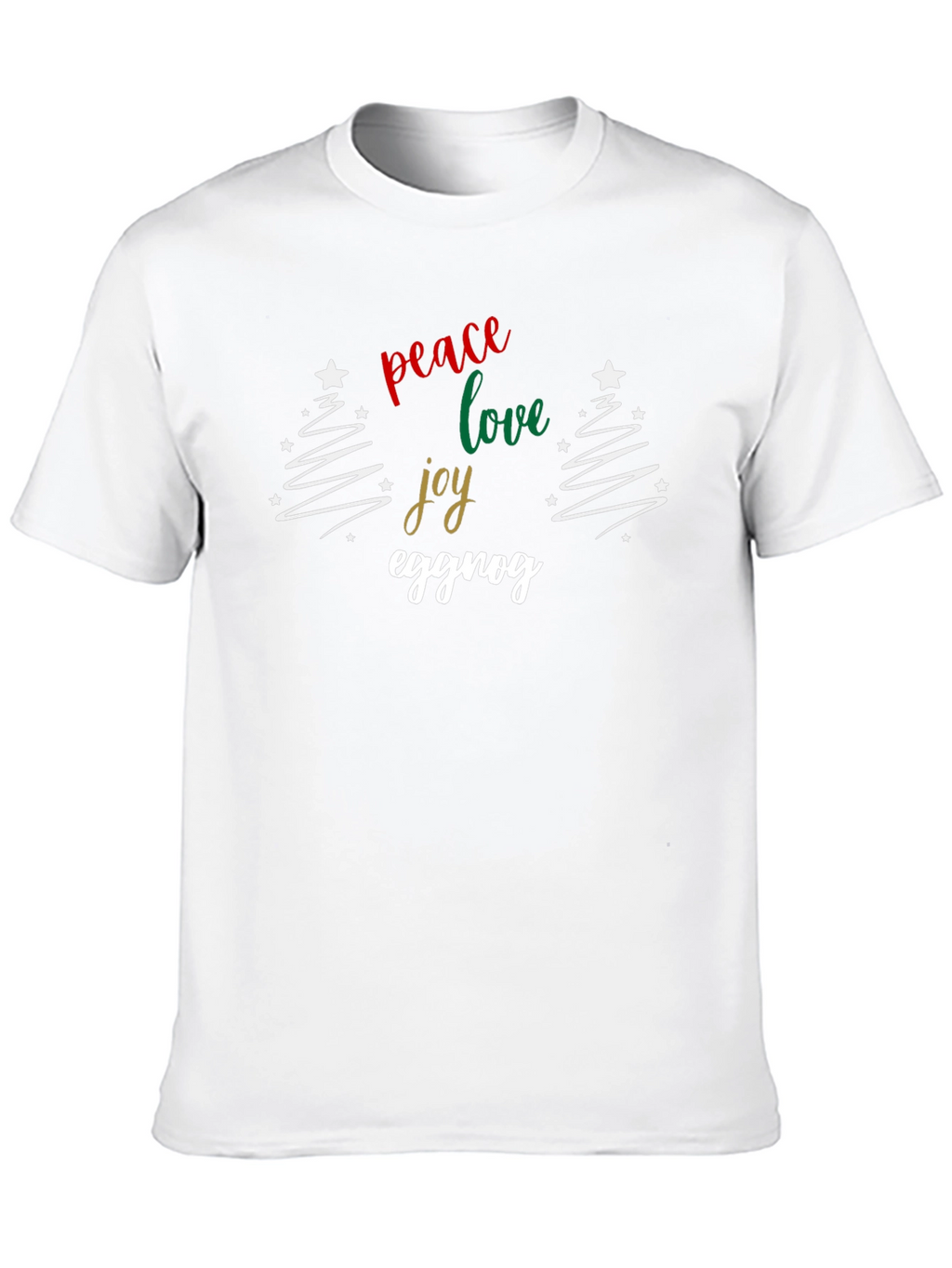 Peace Love Joy Eggnog Christmas Holiday T-Shirt