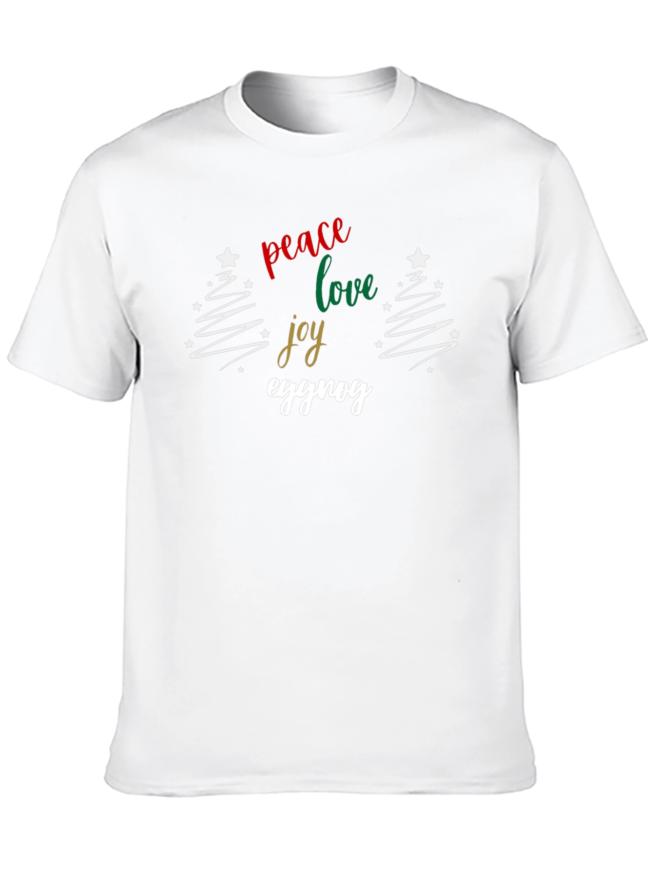 Peace Love Joy Eggnog Christmas Holiday T-Shirt