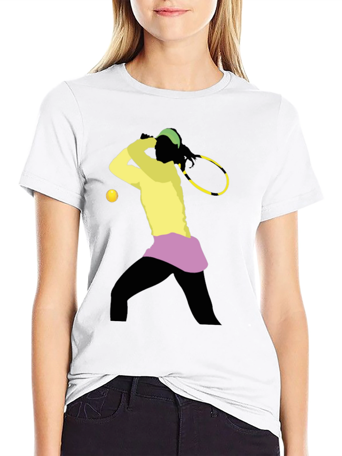 Tennis Player Graphic T-Shirt