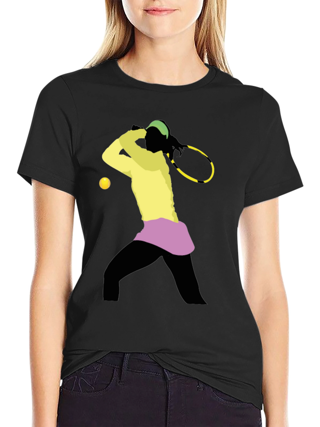 Tennis Player Graphic T-Shirt