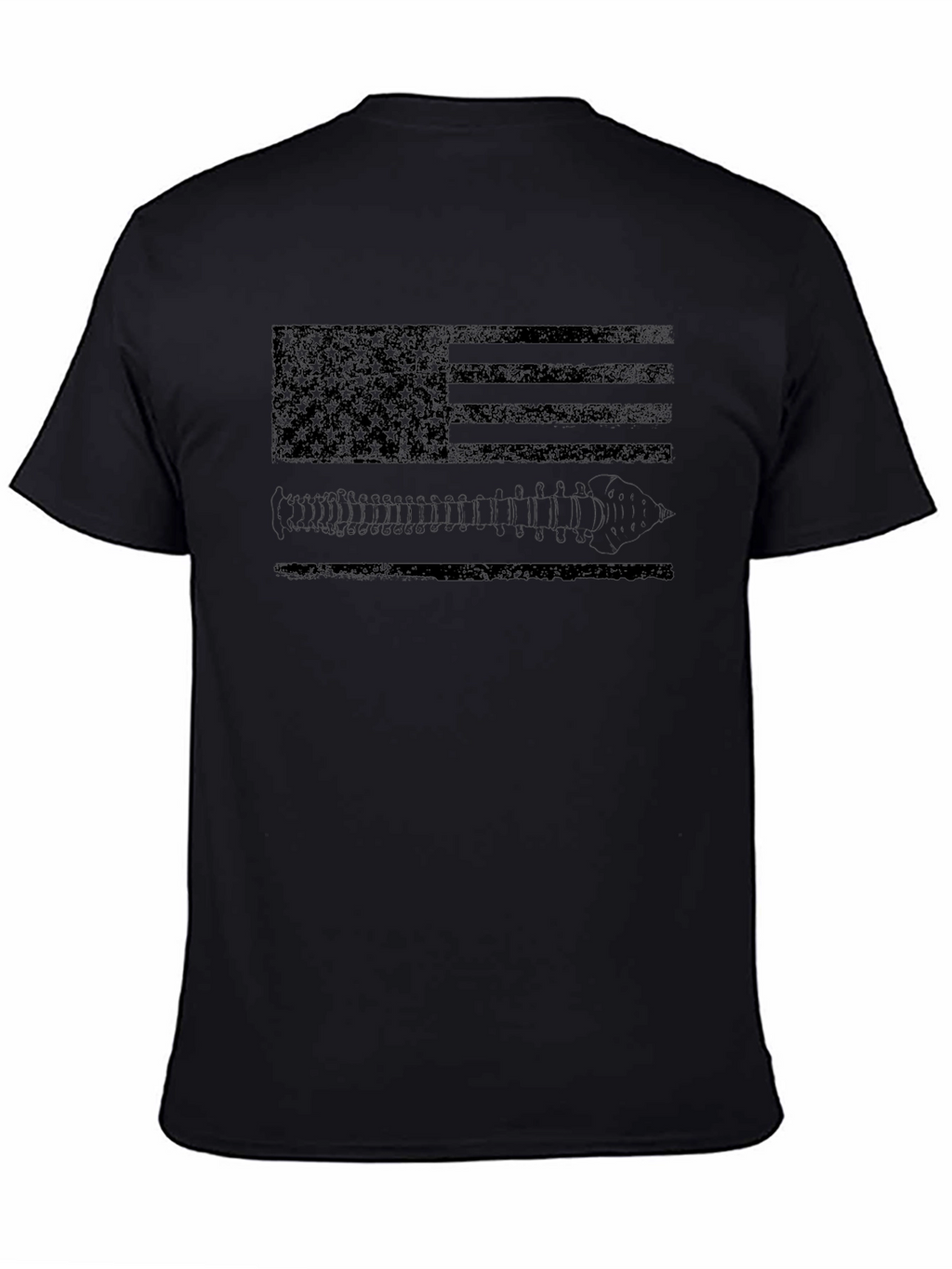 Distressed American Flag & Bullets Graphic Tee