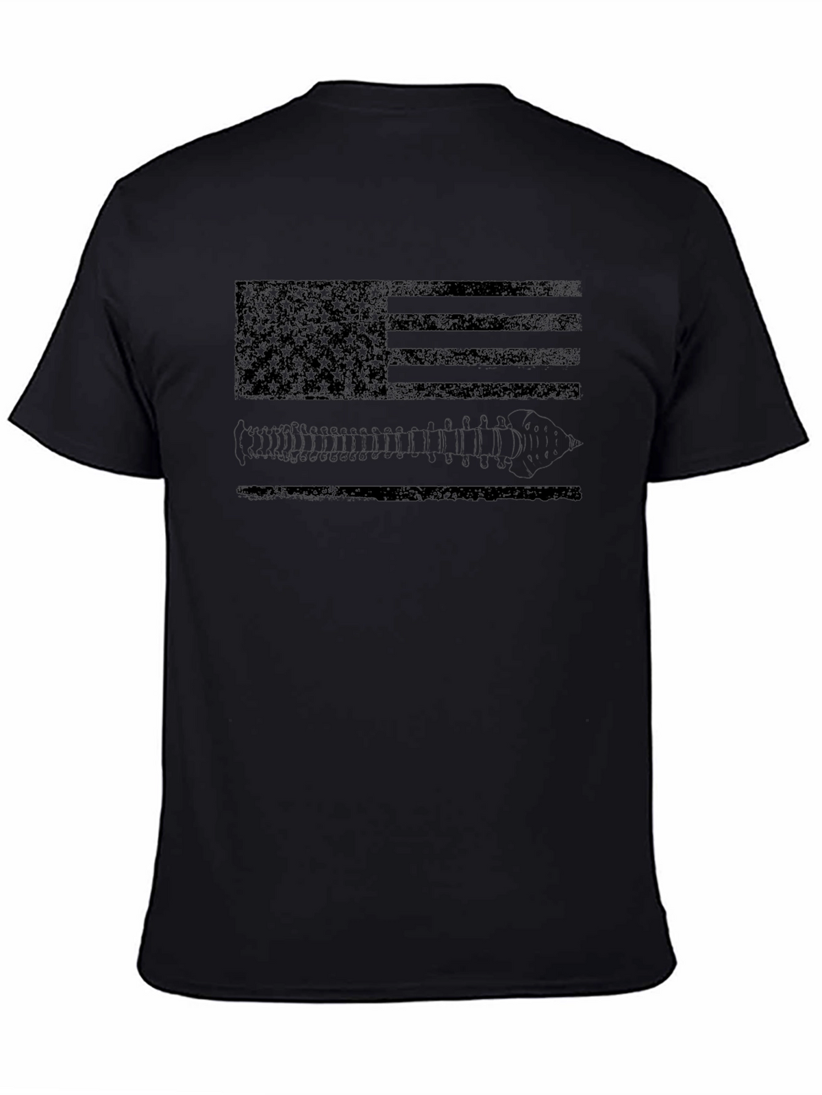 Distressed American Flag & Bullets Graphic Tee