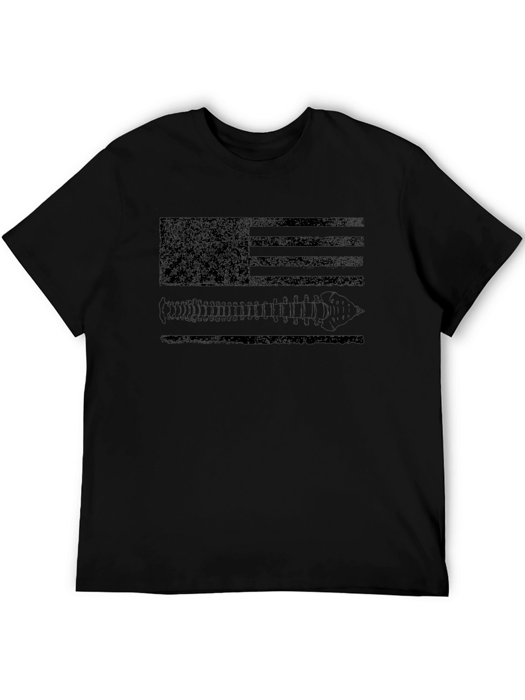 Distressed American Flag & Bullets Graphic Tee