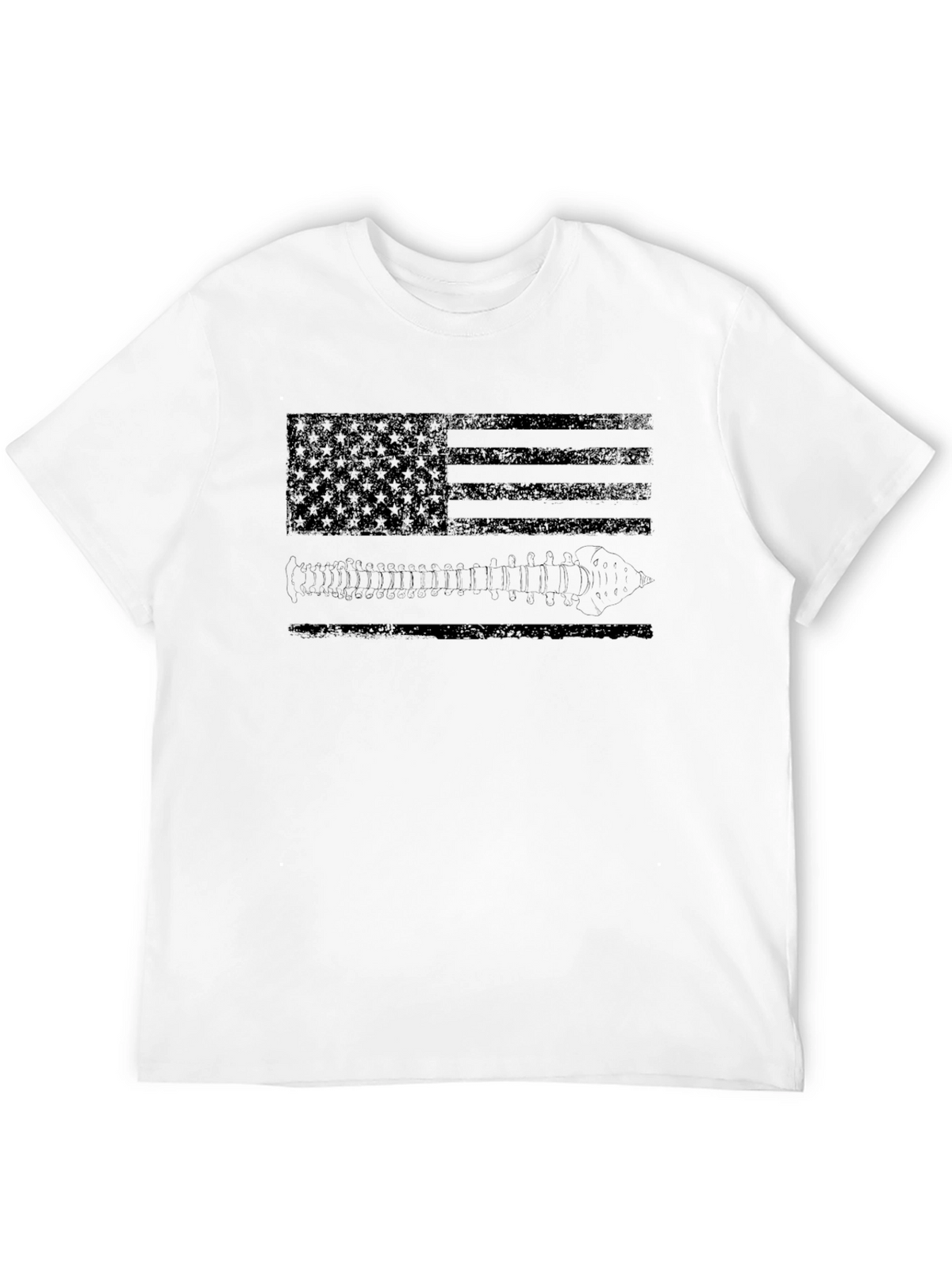 Distressed American Flag & Bullets Graphic Tee
