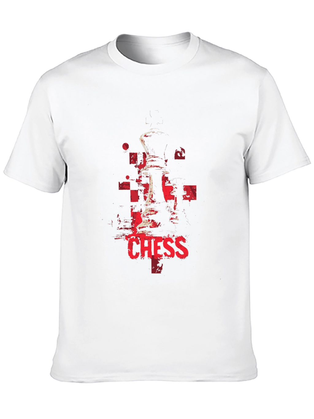 Chess Piece Graphic Black T-Shirt