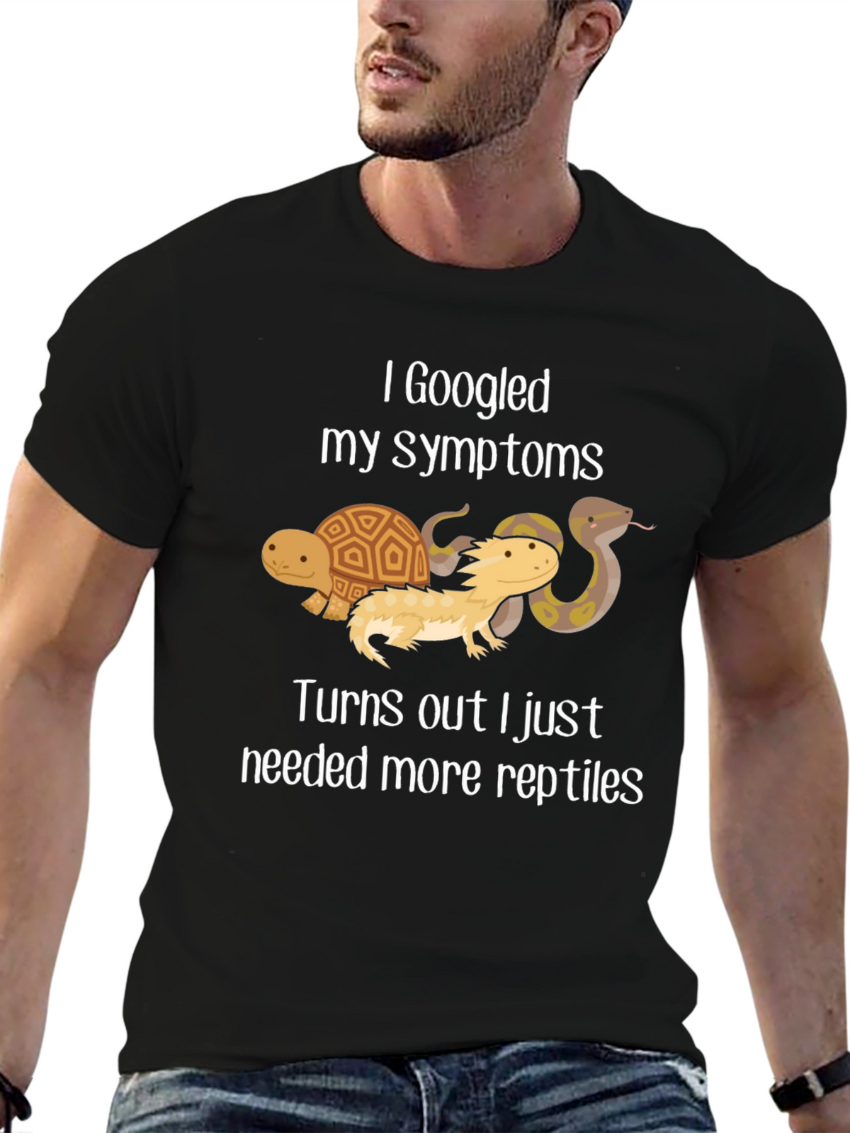 I Googled My Symptoms Reptile T-Shirt