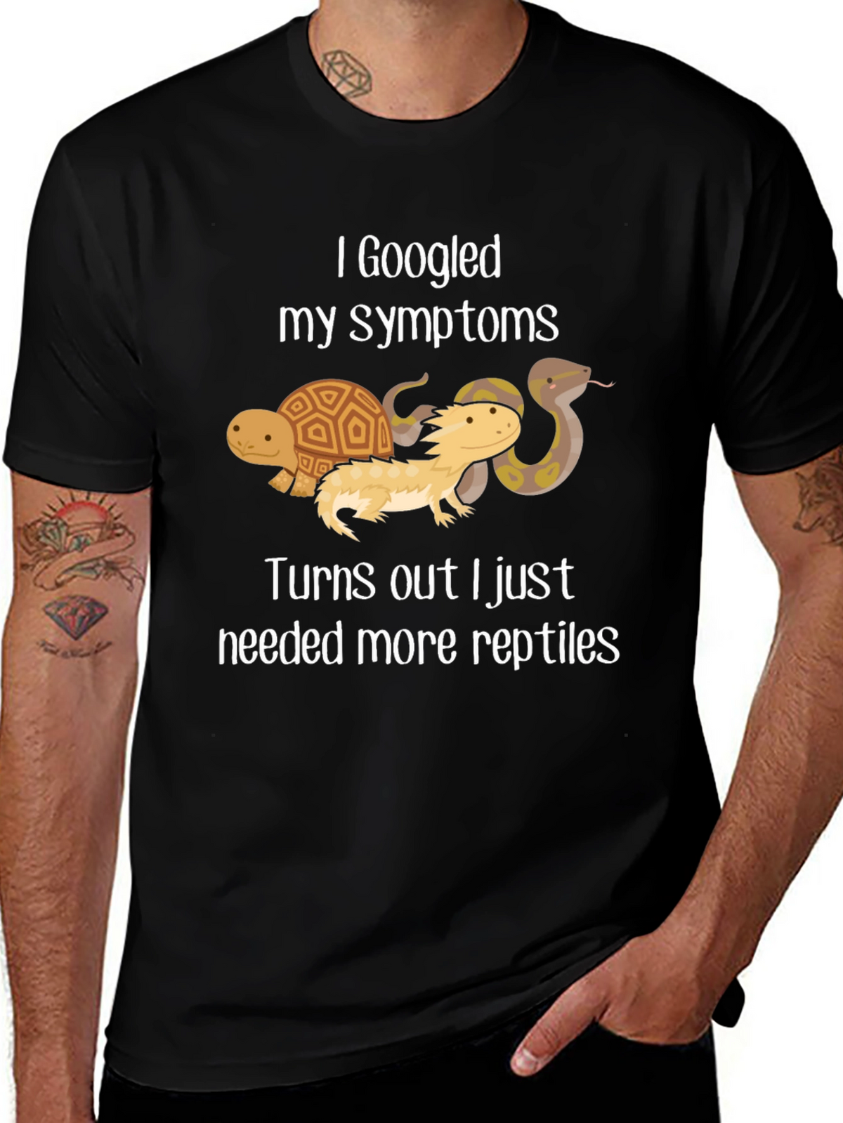 I Googled My Symptoms Reptile T-Shirt