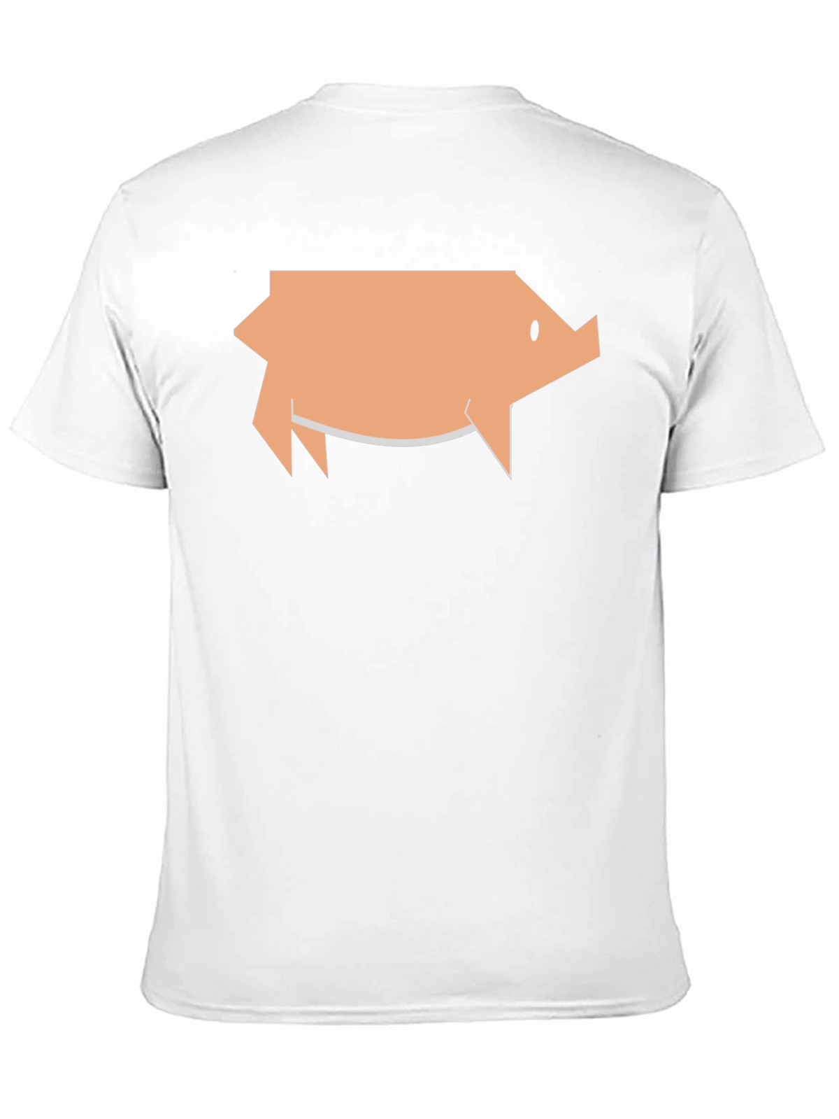 Geometric Pig Graphic Tee - Black