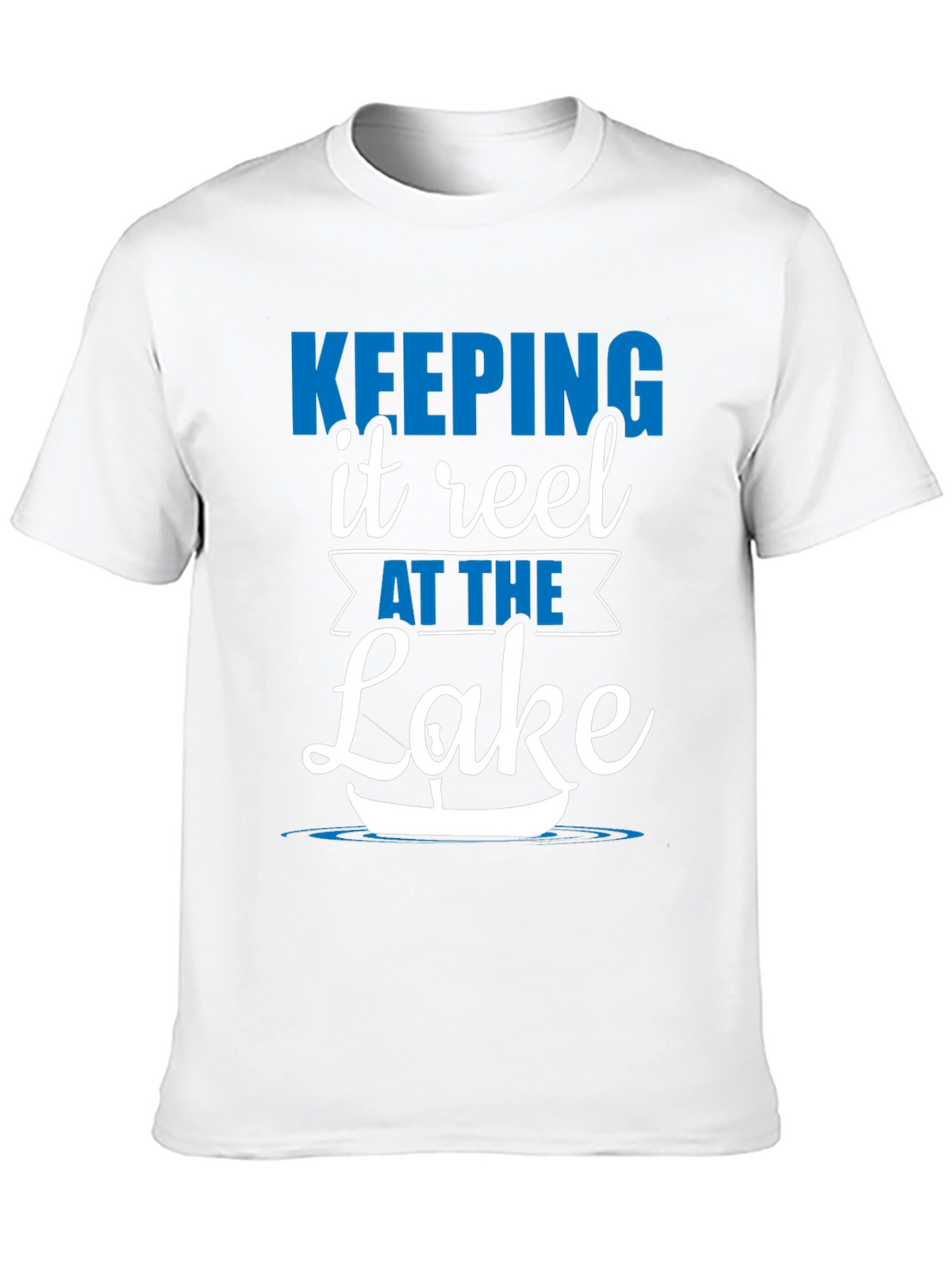 Keeping It Reel at the Lake Black T-Shirt