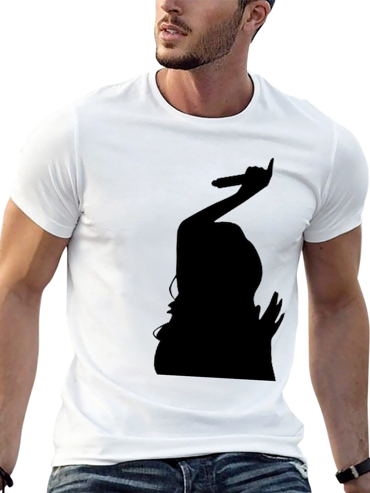 Silhouette Singer Graphic Tee