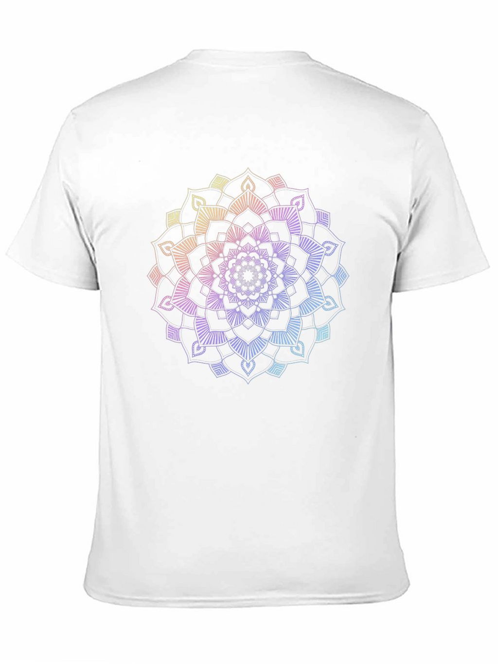 Rainbow Mandala Graphic Black T-Shirt
