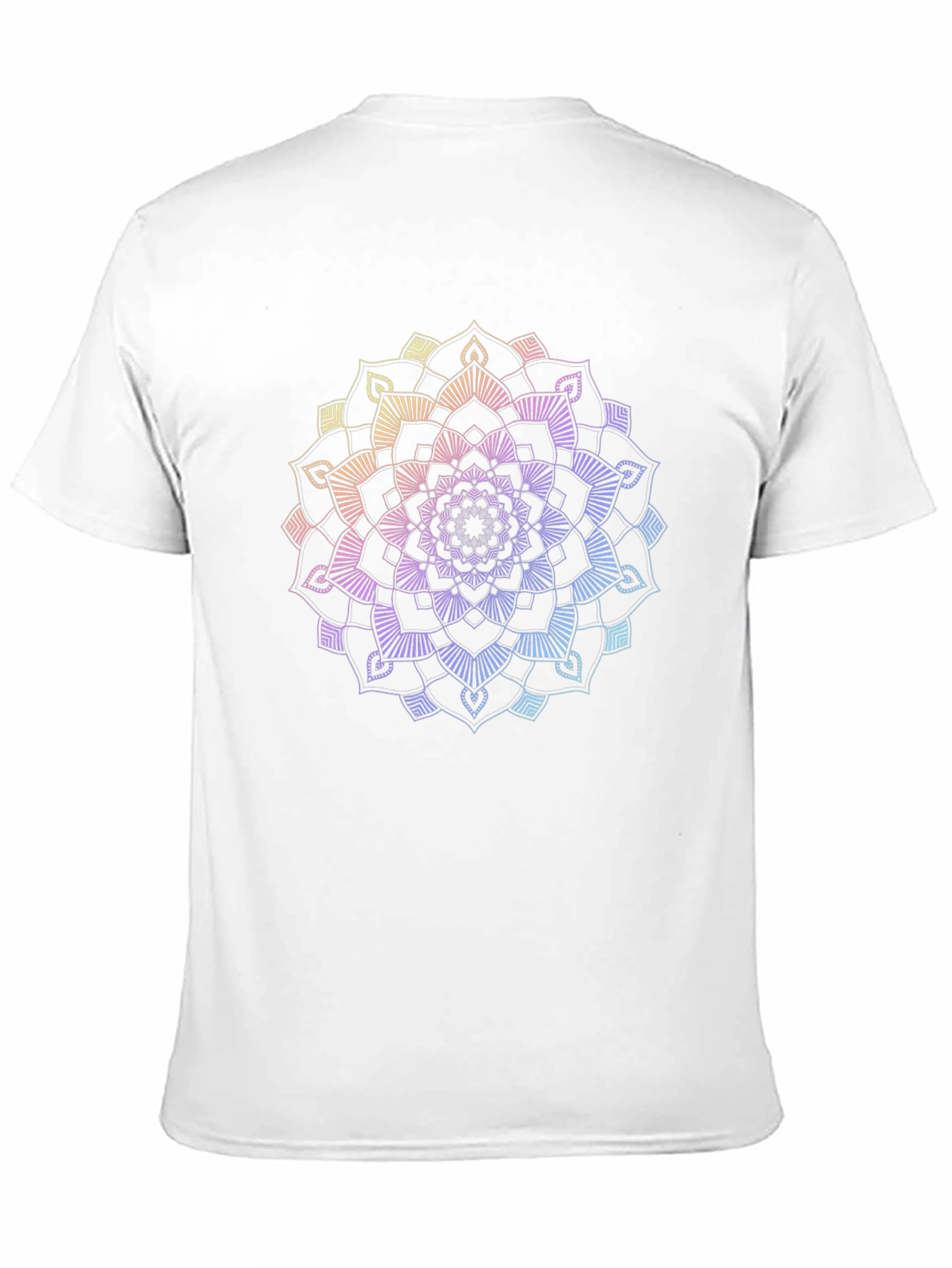 Rainbow Mandala Graphic Black T-Shirt