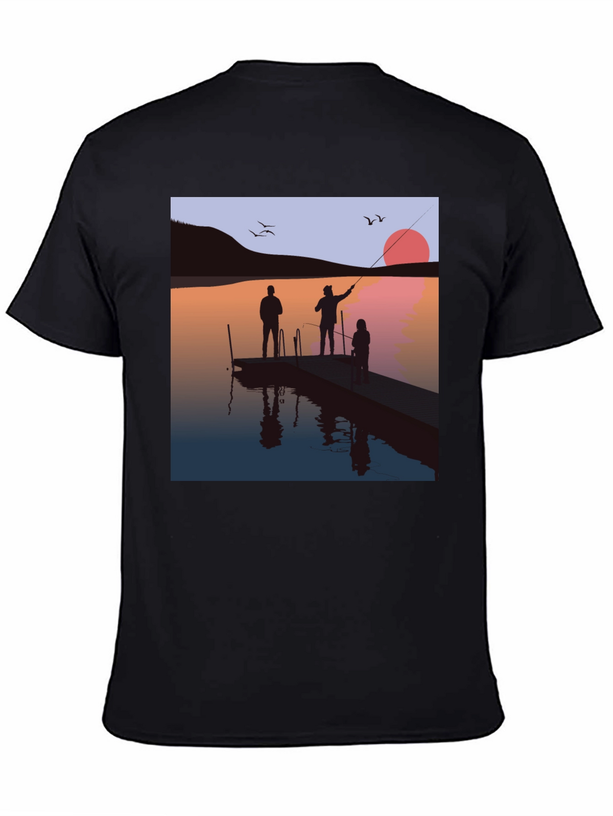 Sunset Fishing Trip Graphic Tee