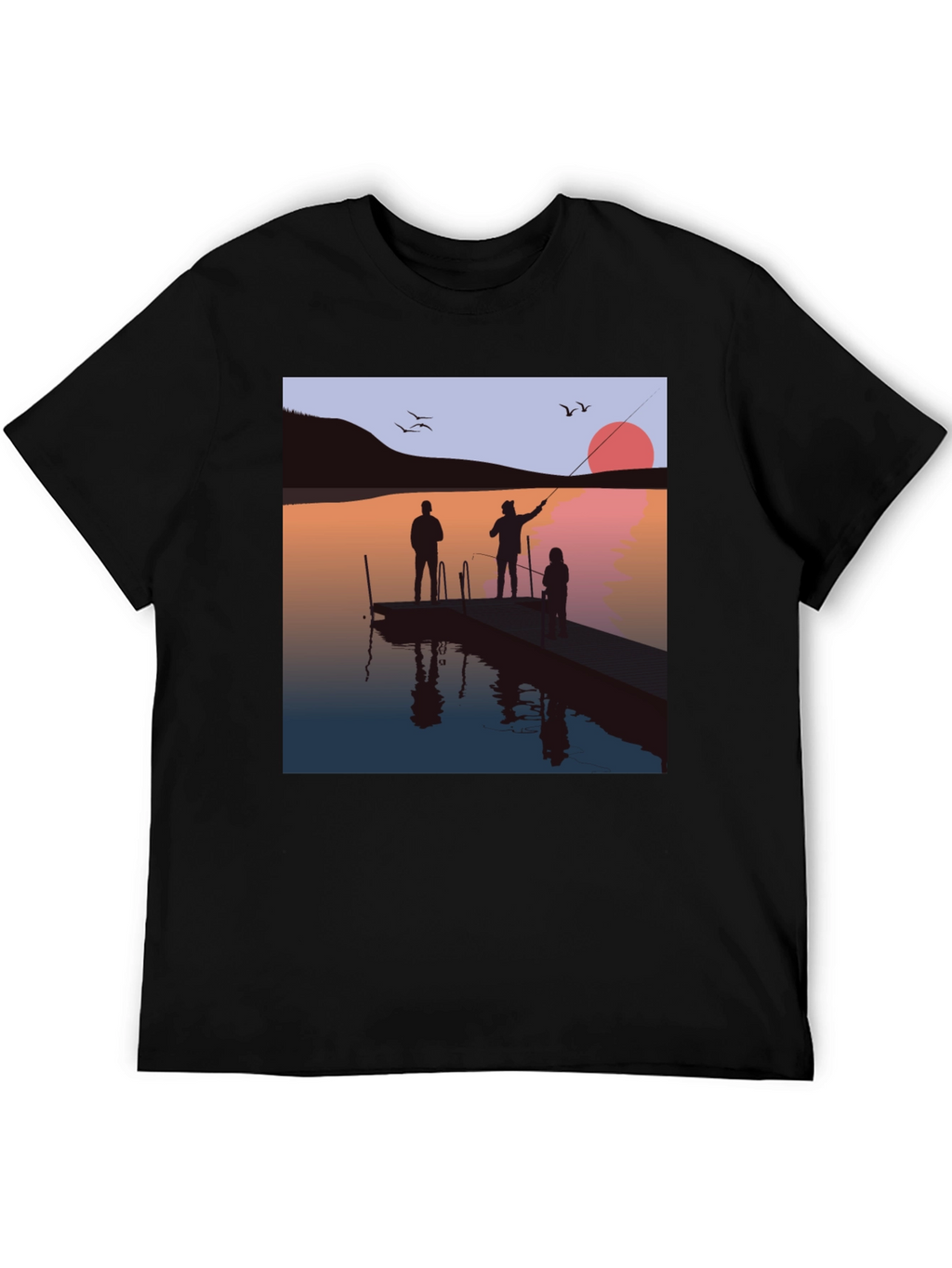 Sunset Fishing Trip Graphic Tee