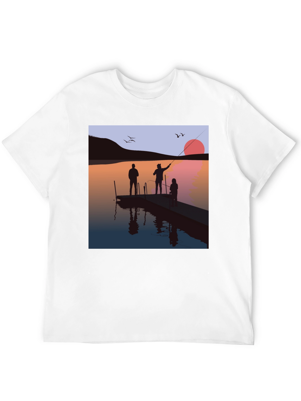 Sunset Fishing Trip Graphic Tee