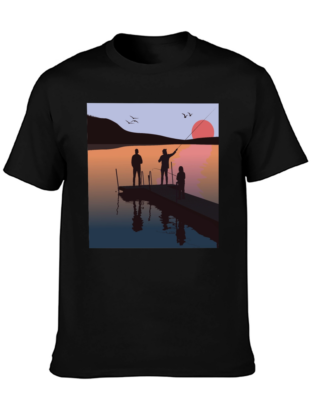 Sunset Fishing Trip Graphic Tee
