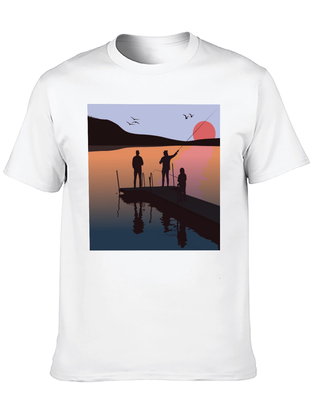 Sunset Fishing Trip Graphic Tee