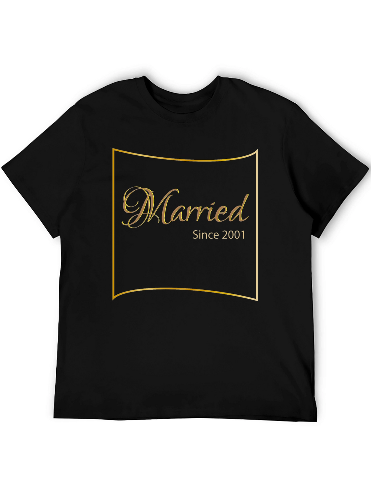 Married Since 2001 Black T-Shirt