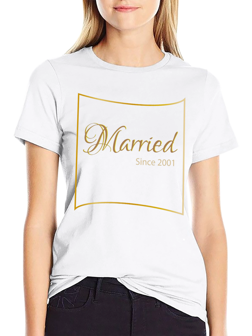 Married Since 2001 Black T-Shirt