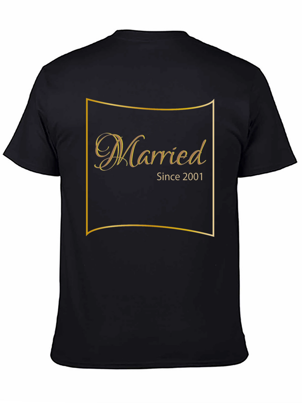 Married Since 2001 Black T-Shirt