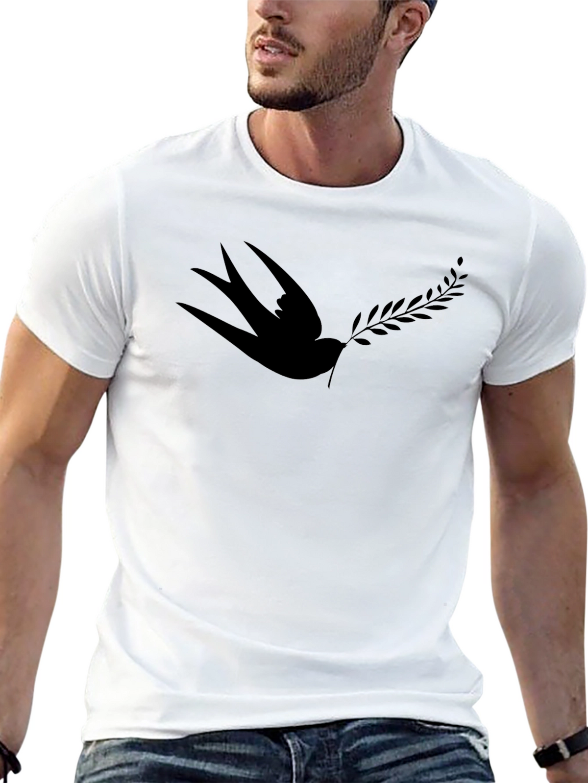 Black Bird & Branch Graphic Tee