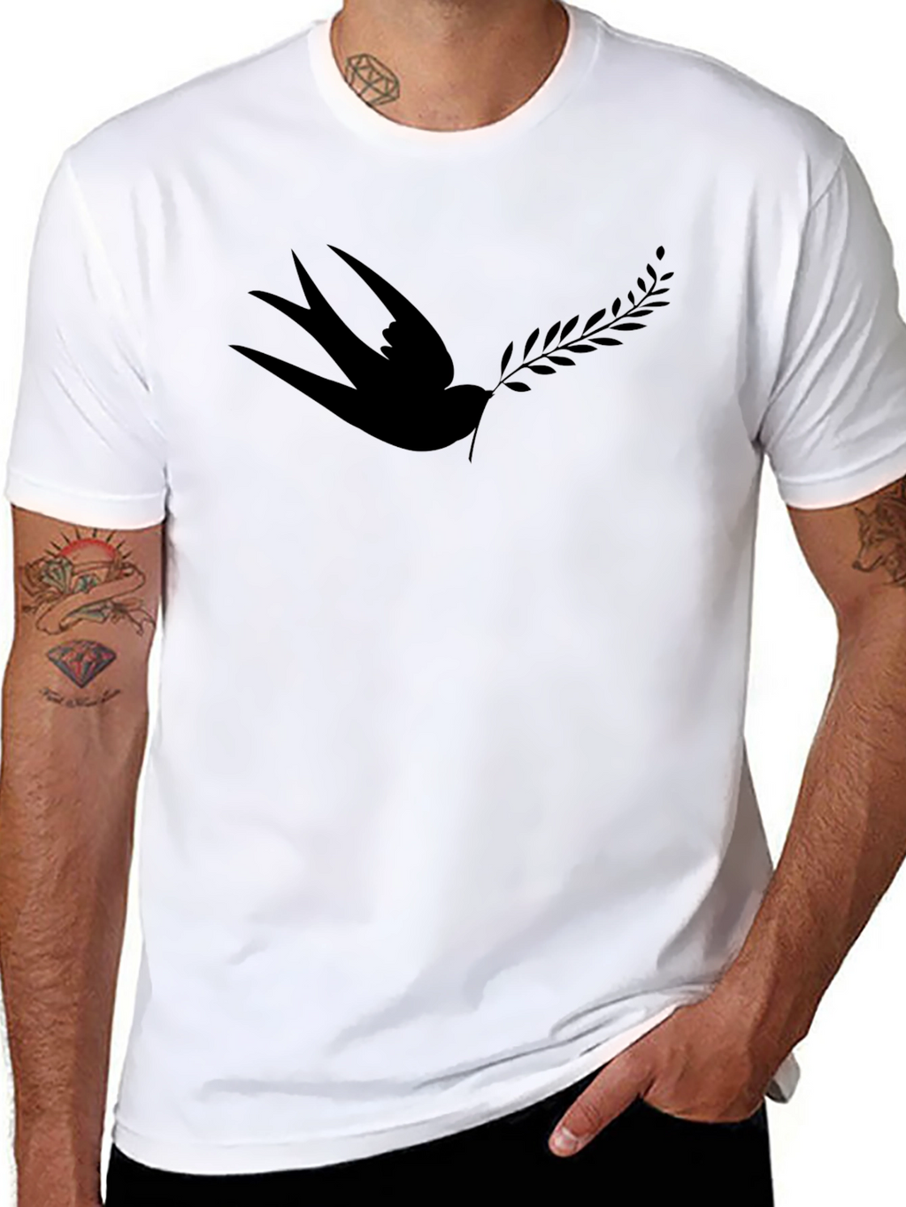 Black Bird & Branch Graphic Tee