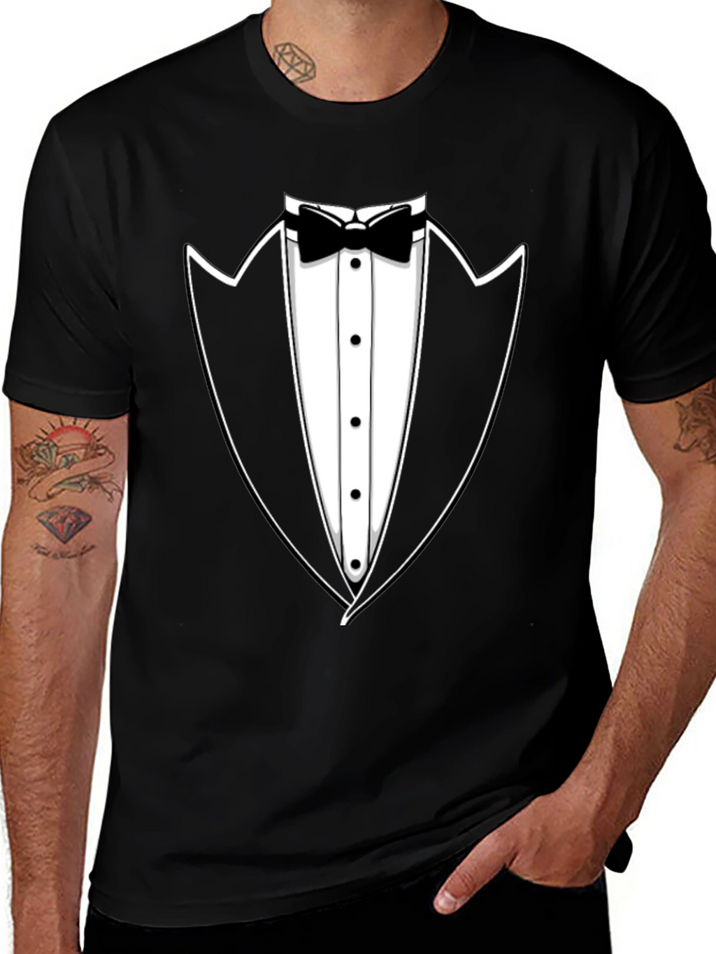 Tuxedo T-Shirt - Fun & Formal Black Tee