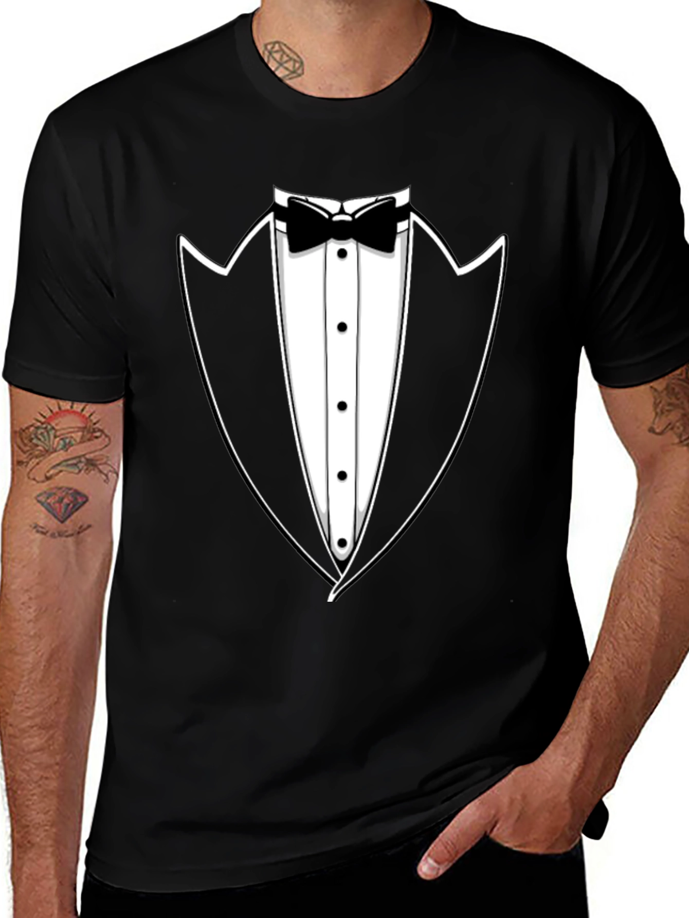 Tuxedo T-Shirt - Fun & Formal Black Tee
