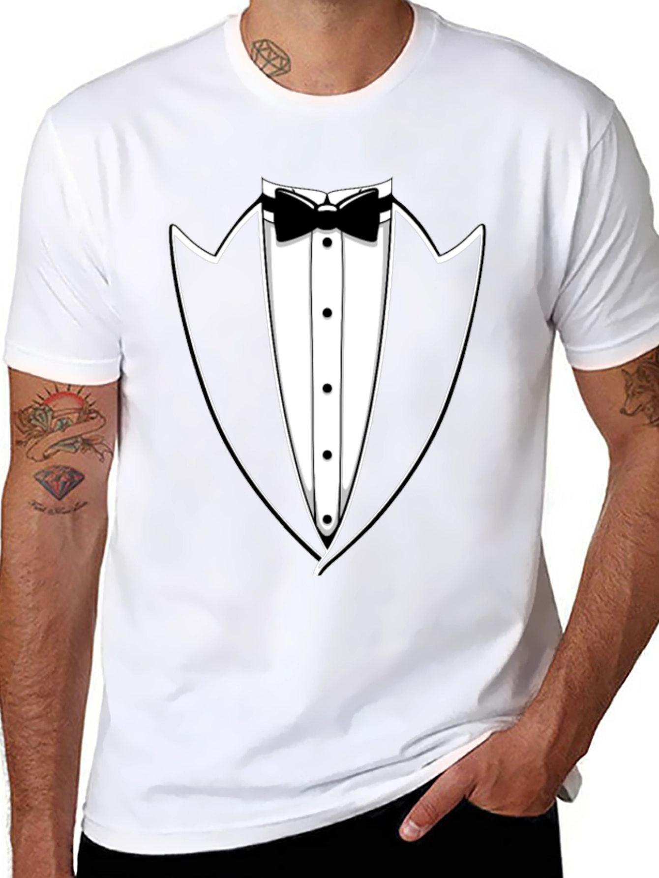 Tuxedo T-Shirt - Fun & Formal Black Tee