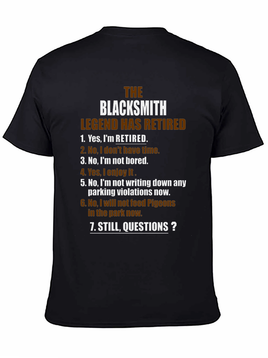 Retired Blacksmith Legend Graphic Tee